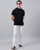 Men’s Solid Black Polo – Indian-Made Quality