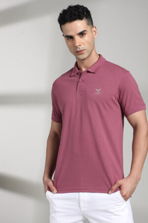 Men’s Dusty Rose Polo Shirt – Smart Casual Comfort