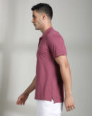 Men’s Dusty Rose Polo Shirt – Smart Casual Comfort